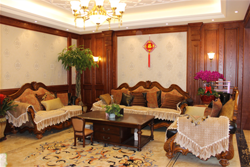 秦皇島101-200平米新中式風格華貿公園郡家裝設計案例