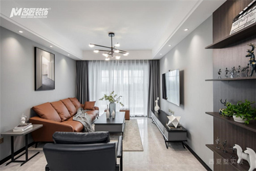 常州市四季新城南苑現(xiàn)代簡約風格三居室裝修案例