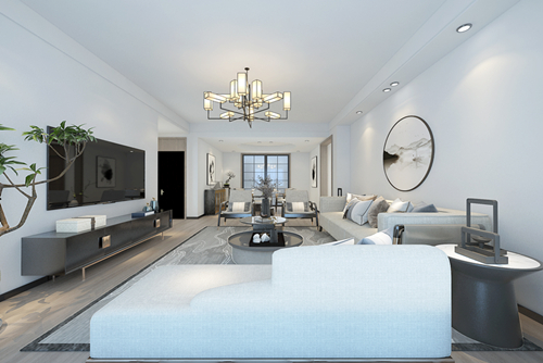 百色市鼎江現(xiàn)代城現(xiàn)代簡(jiǎn)約風(fēng)格三居室裝修案例