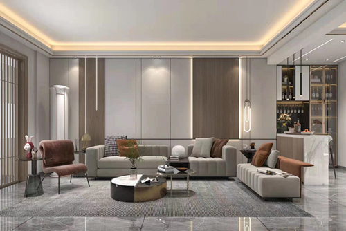 潮州市安盛花苑現(xiàn)代風格三居室裝修案例