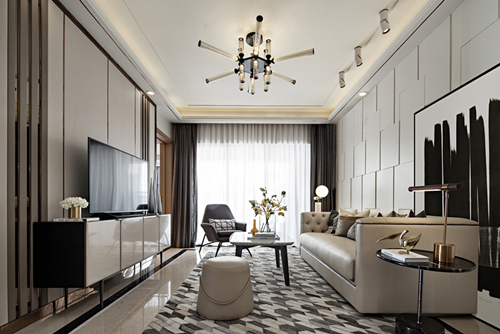 揭陽市碧水云天現(xiàn)代簡(jiǎn)約風(fēng)格三居室裝修案例