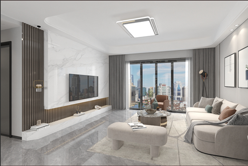 江門市伯爵半島現(xiàn)代風(fēng)格三居室裝修案例