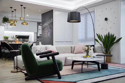 江門市東堯路住宅樓北歐風格三居室裝修案例