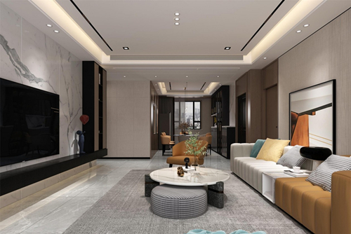 江門市幸福新村新中式風(fēng)格復(fù)式裝修案例