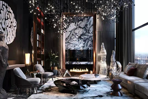 韶關市韶關碧桂園鳳凰城江山樾現(xiàn)代風格三居室裝修案例