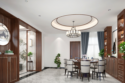 韶關市韶關碧桂園鳳凰城江山樾新中式風格別墅裝修案例