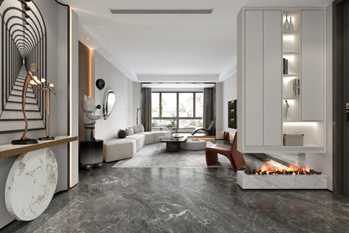 衢州市濱江&middot;春江月輕奢風(fēng)格四居室裝修案例