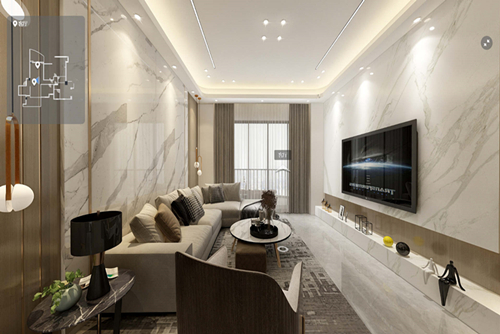 廣州市華發(fā)中央公園輕奢風(fēng)格四居室裝修案例