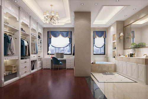 ?？谑泻？谌A潤中心歐式風(fēng)格別墅裝修案例