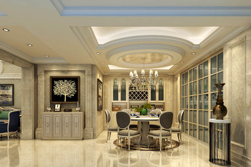 海口市碧桂園劍橋郡歐式風(fēng)格復(fù)式裝修案例