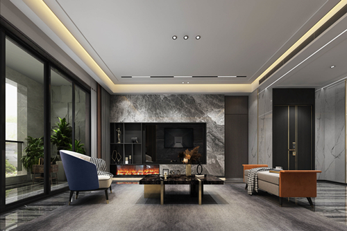 海口市愛(ài)華小區(qū)輕奢風(fēng)格平層裝修案例