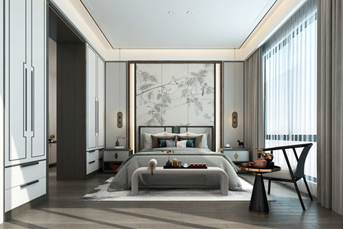 ?？谑心虾Ｐ腋R新中式風格別墅裝修案例