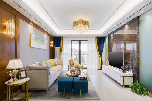 ?？谑卸际猩脂F(xiàn)代簡約風格三居室裝修案例