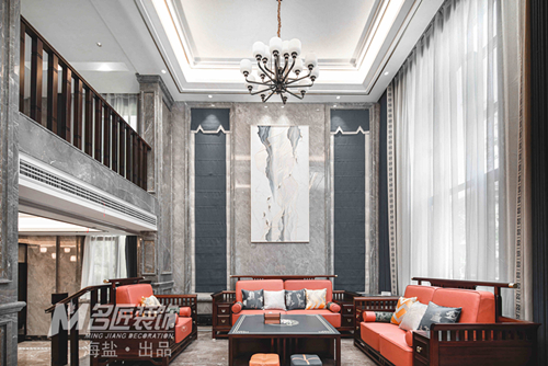 嘉興市東方甸園新中式風(fēng)格別墅裝修案例