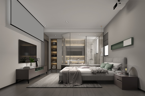 海口市時代城現(xiàn)代簡約風(fēng)格四居室裝修案例