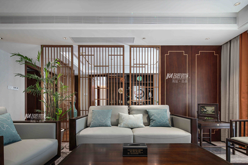 嘉興市龍光&middot;西塘江南大境新中式風(fēng)格四居室裝修案例