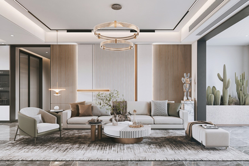 江門市錦繡香江現(xiàn)代風格三居室裝修案例