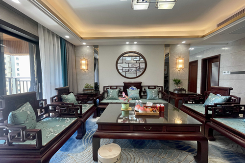 江門市寶翠園新中式風(fēng)格四居室裝修案例