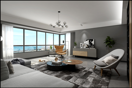 佛山市順德華潤置地廣場現(xiàn)代風(fēng)格平層裝修案例