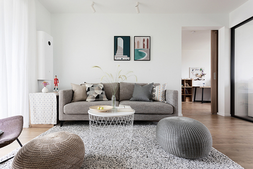 中山市萬(wàn)科柏悅灣現(xiàn)代風(fēng)格三居室裝修案例