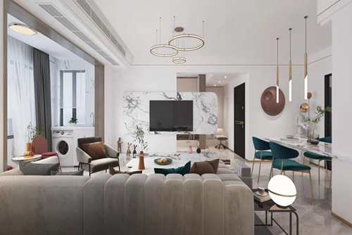 三明市百姓人家現(xiàn)代風(fēng)格三居室裝修案例