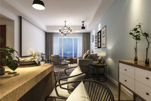 中山市聚德花園北歐風格三居室裝修案例