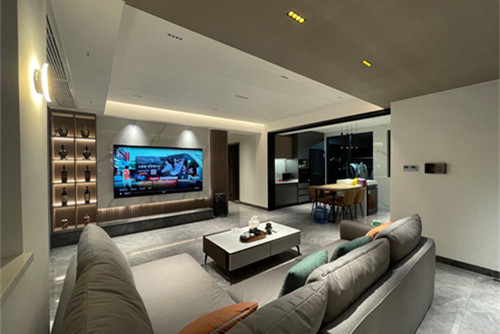 中山市紫園輕奢風(fēng)格三居室裝修案例