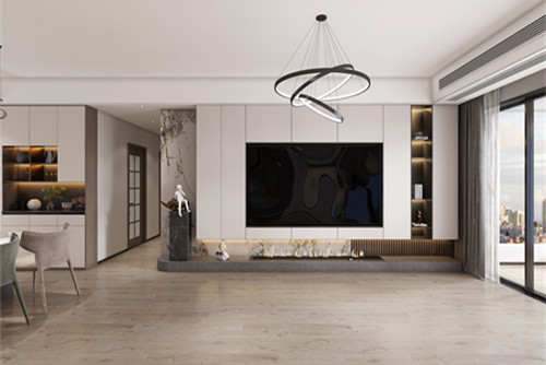 中山市雅居樂璟峰花園輕奢風(fēng)格四居室裝修案例