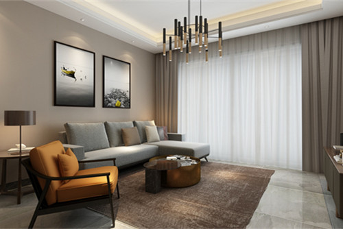 中山市奕翠園現(xiàn)代簡約風格三居室裝修案例
