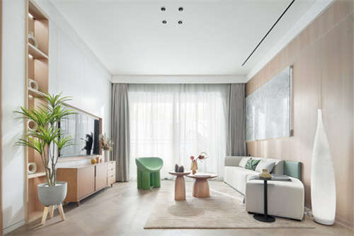 江門市鶴山新華城北歐風格三居室裝修案例