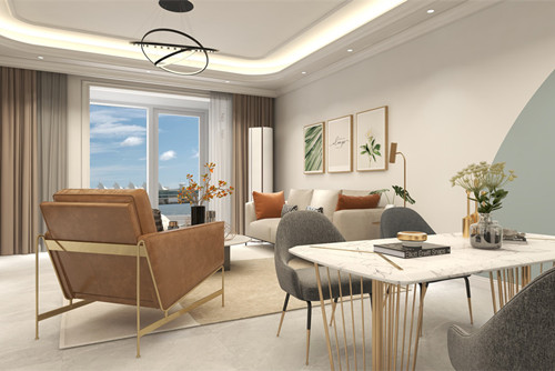 ?？谑幸▓@現(xiàn)代簡約風格三居室裝修案例