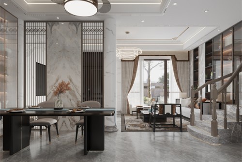 廣州市凱德山海連城現(xiàn)代風(fēng)格五居室裝修案例