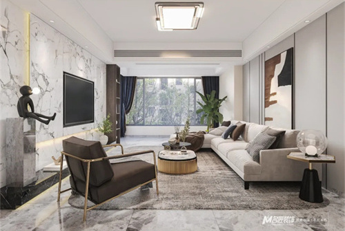 汕頭市海灣一城時代花園現(xiàn)代簡約風(fēng)格四居室裝修案例