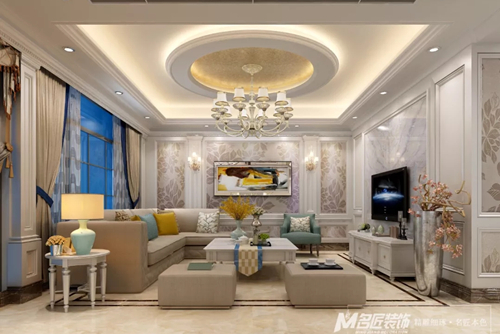 珠海市時(shí)代傾城&middot;雙生花歐式風(fēng)格別墅裝修案例